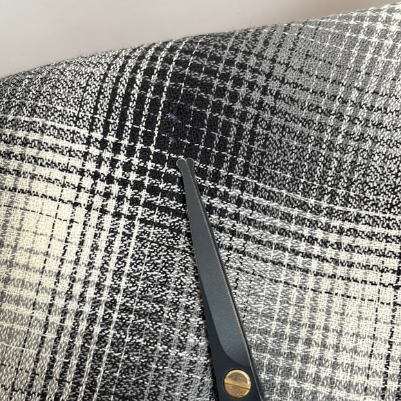 Vintage ALFRED SUNG Plaid Blazer Y2K late 90s wool greys - Picture 13 of 15